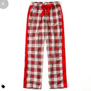 Abercrombie & Fitch Red Plaid Pj's Bottoms